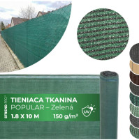 Slovakia Trend Tkanina POPULAR.NET 1,8x10 m, HDPE, UV, 150 g/m2, 85% zelená